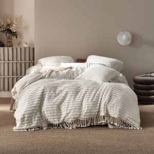 Dunaway Sugar Quilt Cover Set by Linen House