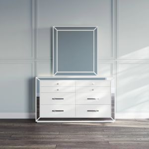 Amani Dresser with Mirror - White