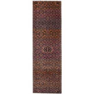 Handmade Vintage Tribal Persian Hallway Runner | 389 x 93 cm | 12'10
