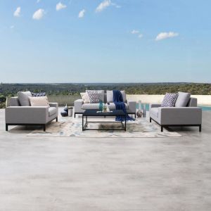 Jervis Outdoor Fabric Sofa Suite 2 + 1 + 1 With Coffee Table