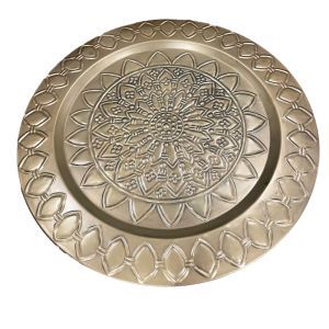 Sitara Platter - Antique Brass