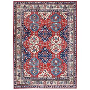 Handmade Afghan Kazakh Rug | 294 x 247 cm | 9'6