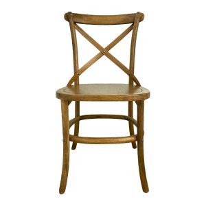 Hamptons Cafe Chair - Caramel Oak / Timber Seat