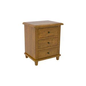 Brittany 3 Drawer Bedside Table
